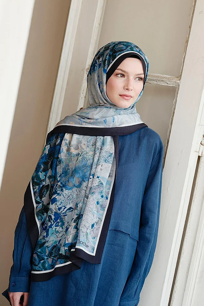 Cloche Sieana Şal LACİVERT