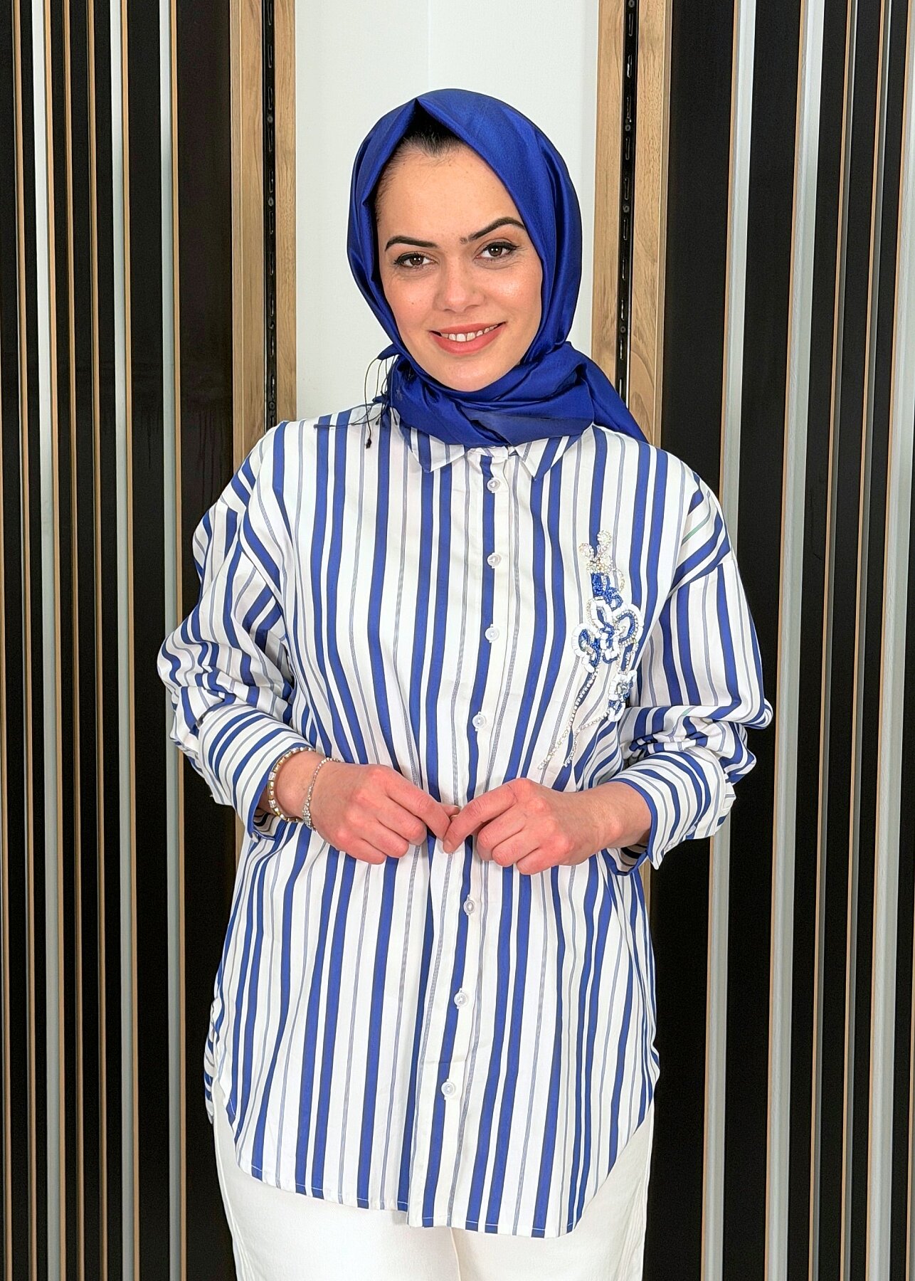 ExQuise Beau Gömlek SAKS-KEMİK - 1