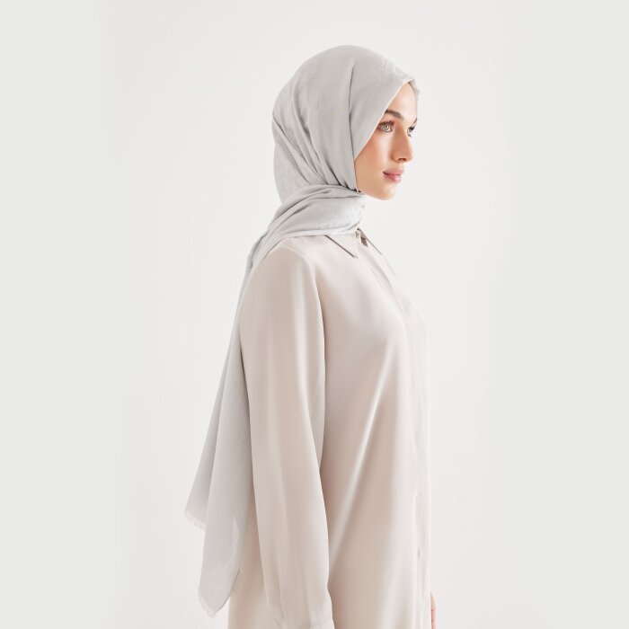 Leyna Exclusive Şal Buz Gri - 4