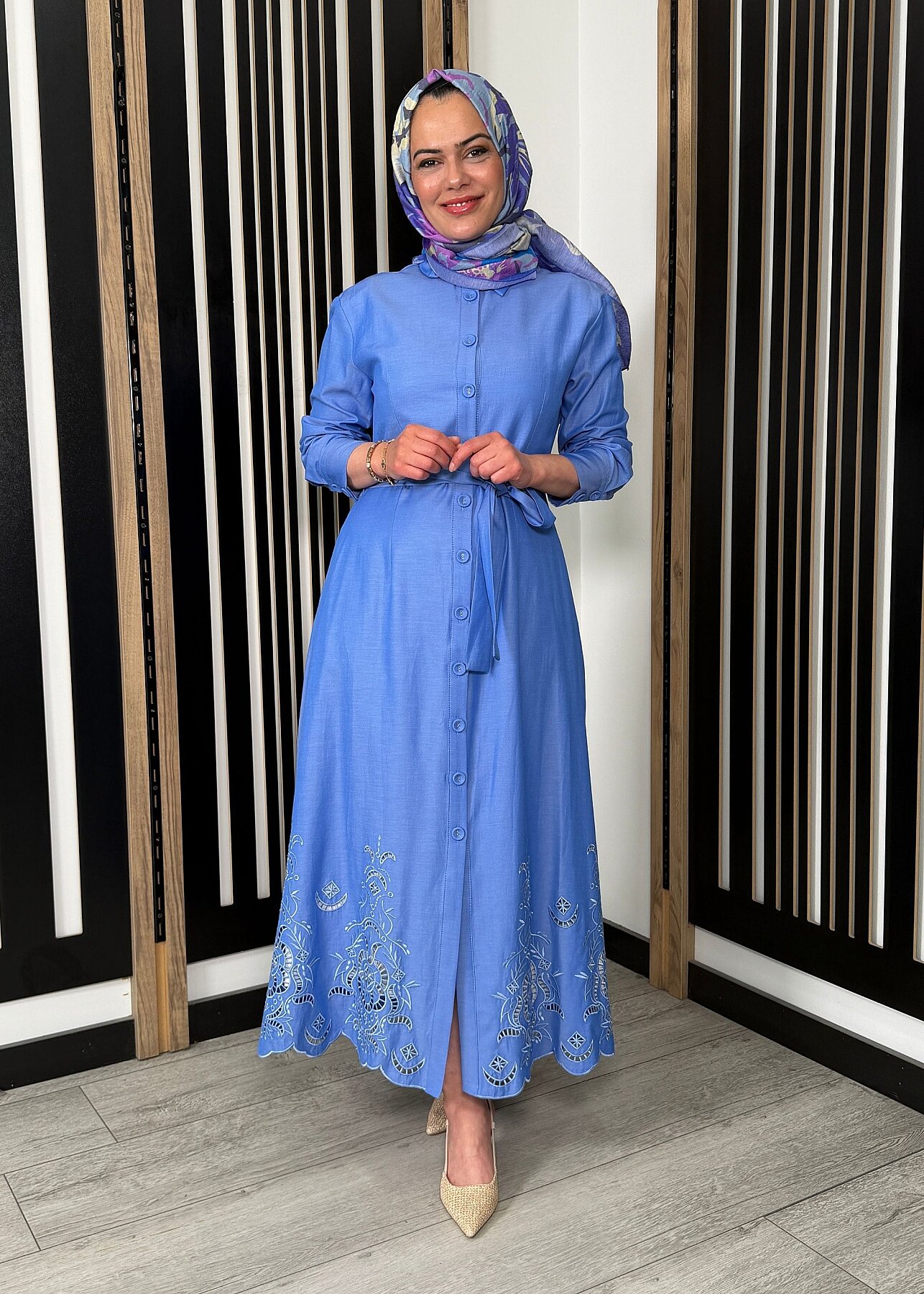 MaQ Bahar Elbise MAVİ - 2