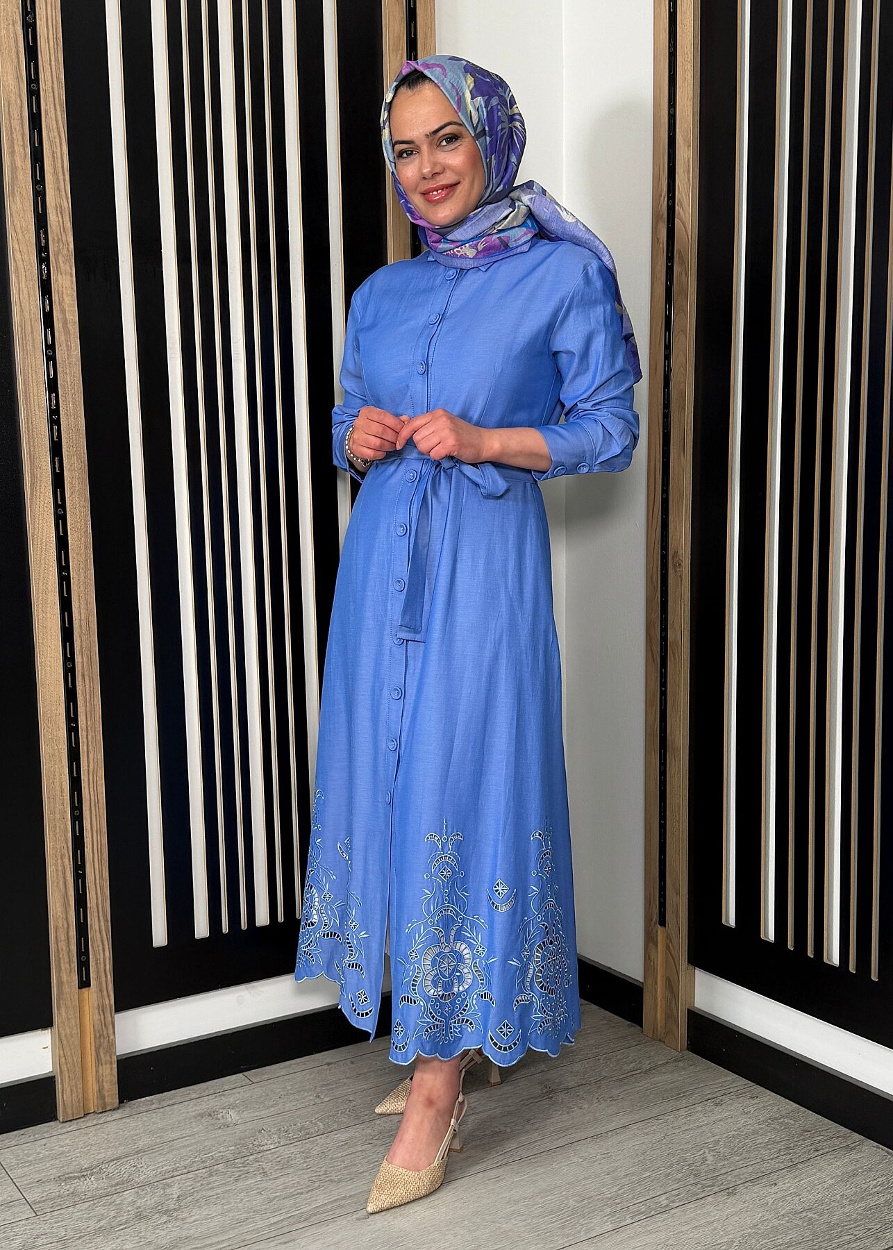MaQ Bahar Elbise MAVİ - 3