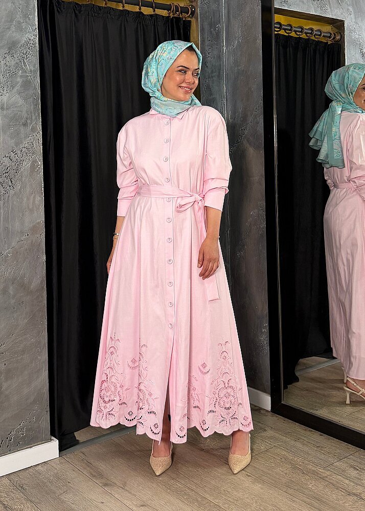 MaQ Bahar Elbise PEMBE - 5