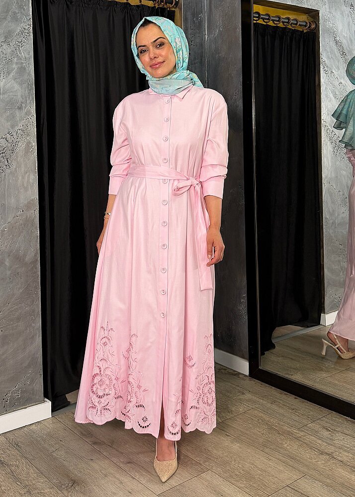 MaQ Bahar Elbise PEMBE - 6