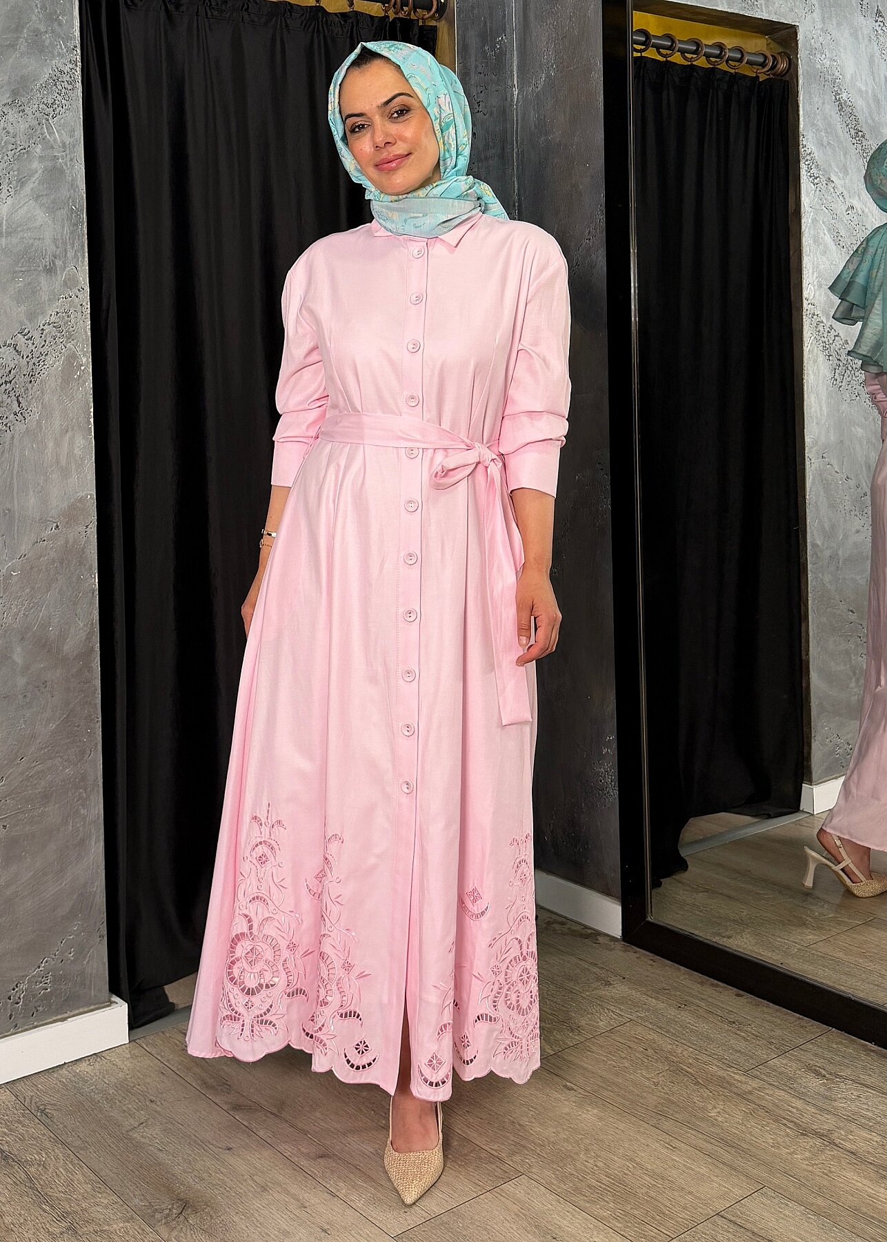 MaQ Bahar Elbise PEMBE - 6