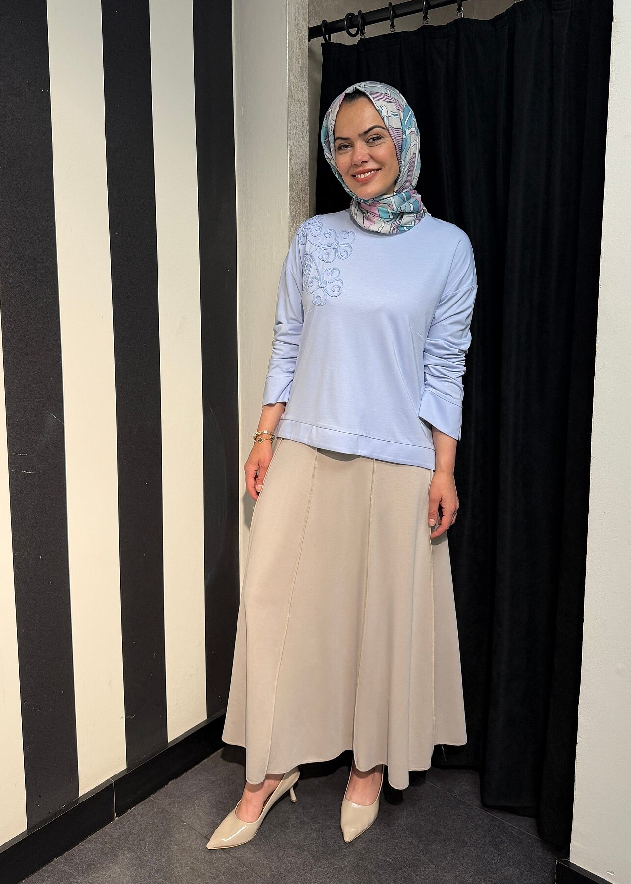 MaQ Nur Bluz MAVİ - 3