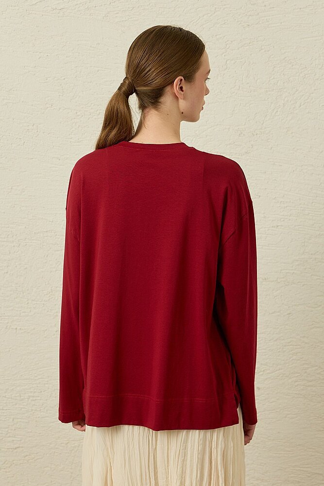 MerWish Comfy Penye Tunik BORDO - 4