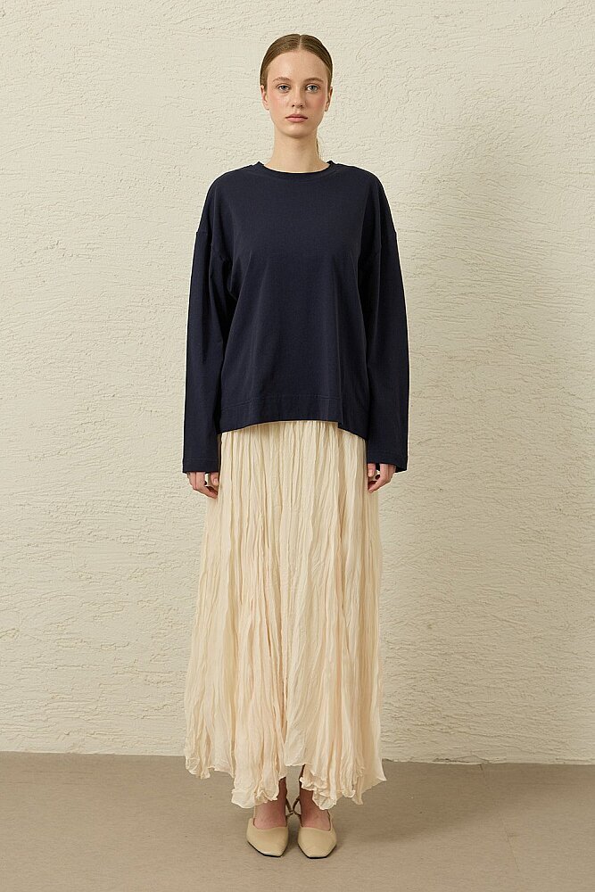 MerWish Comfy Penye Tunik LACİVERT