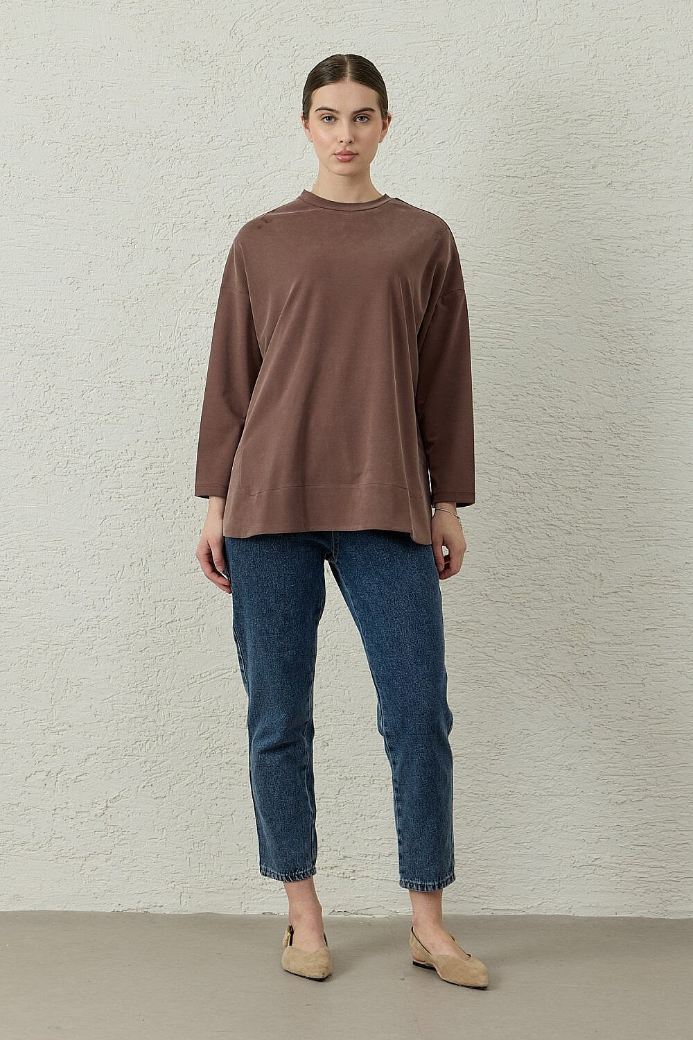 MerWish Ops Bambu Tunik KAHVE - 1