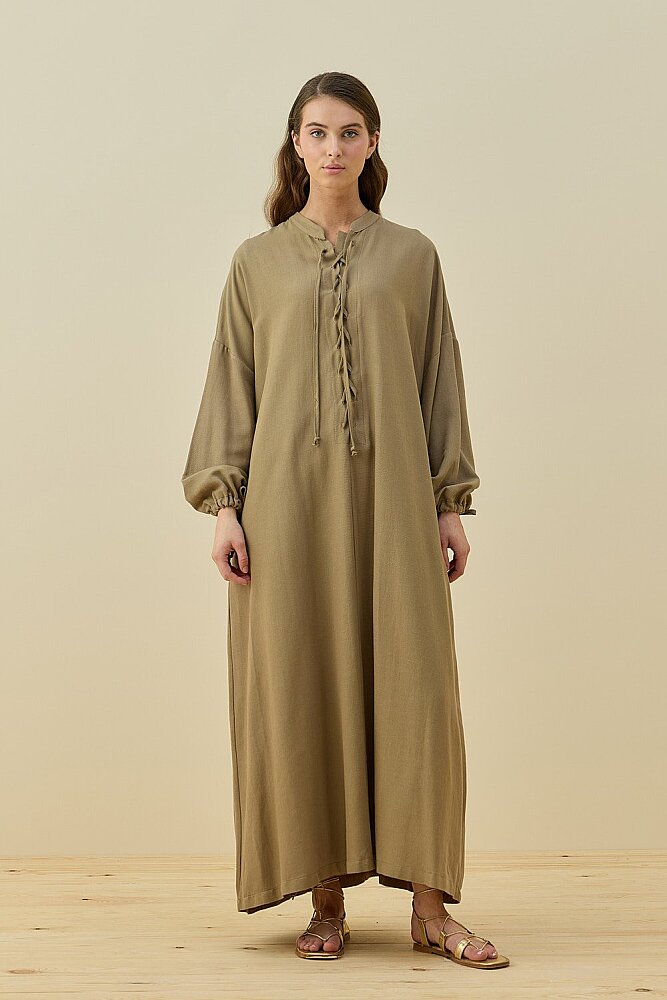 MerWish Robee Elbise HAKİ 