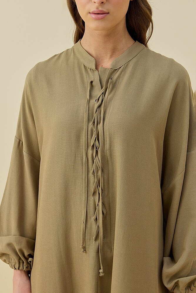 MerWish Robee Elbise HAKİ - 3