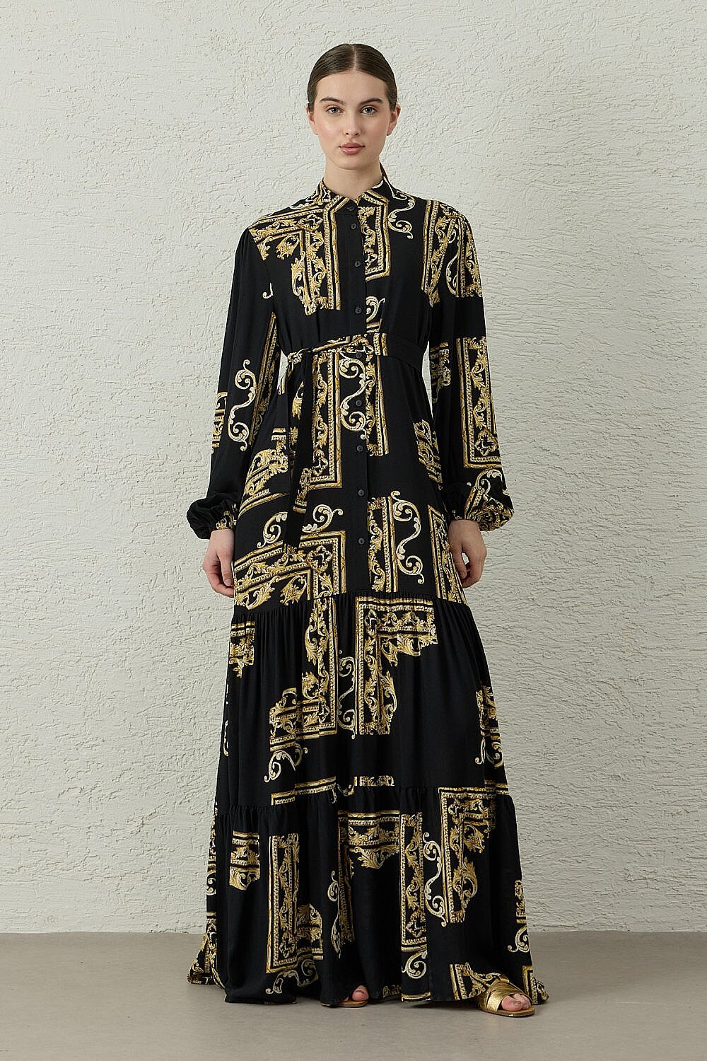 MerWish Shine Vual Elbise GOLD - 1