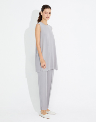 Miss Dalida Dark Grey Dar Paça Triko Pantolon Dark Grey