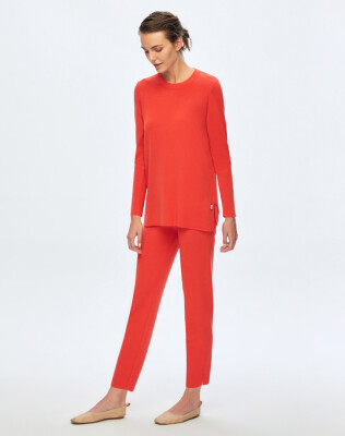 Miss Dalida Uzun Kollu Basic Tunik Aspo/Coral