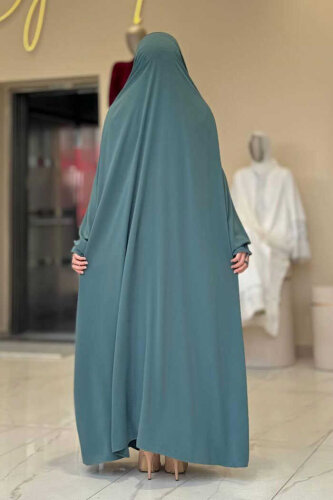 Nazlınur Collection Cilbab Abaya MİNT - 3