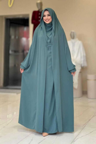 Nazlınur Collection Cilbab Abaya MİNT