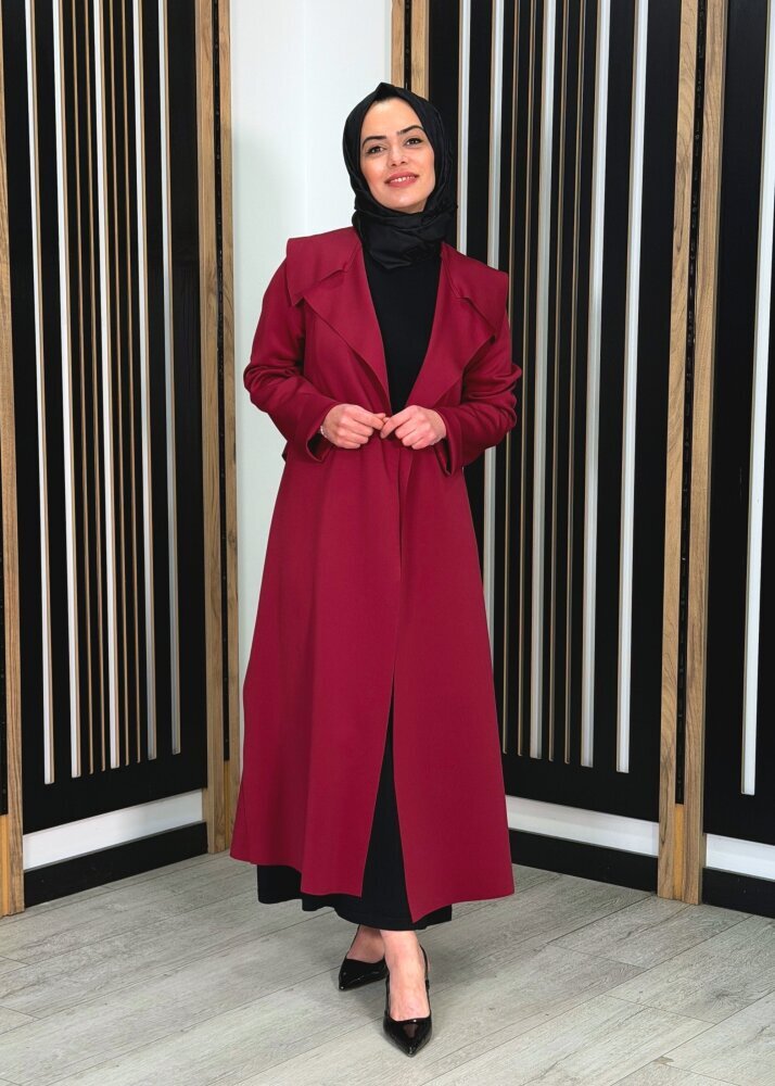 Noİ Scuba Arkası Kemerli Ceket BORDO 