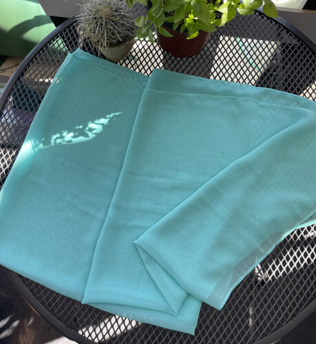 Senna Design Scarf Aqua