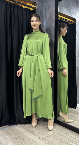 Senna New Ferrandız Dress YEŞİL