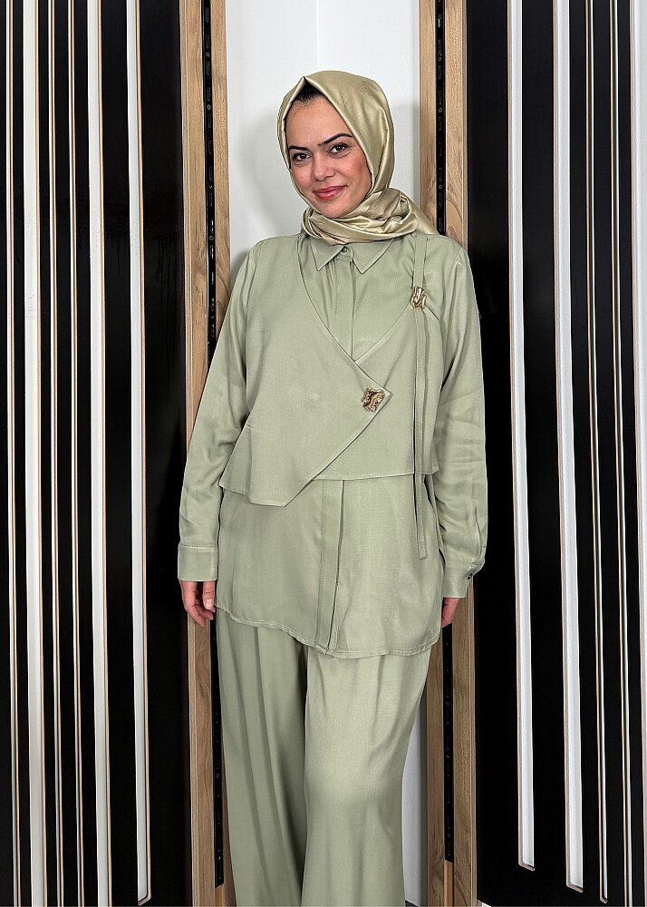 Si Design Önü Kapaklı Ceket KHAKİ