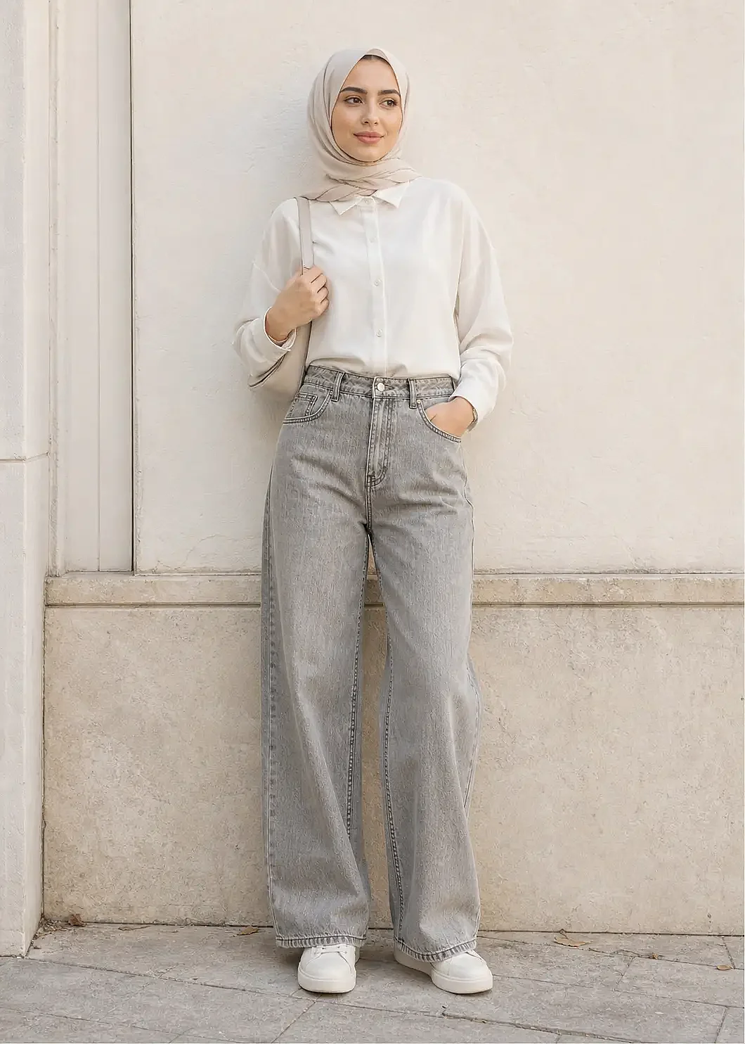 VeNöve Lottie Pantolon GRİ - 1